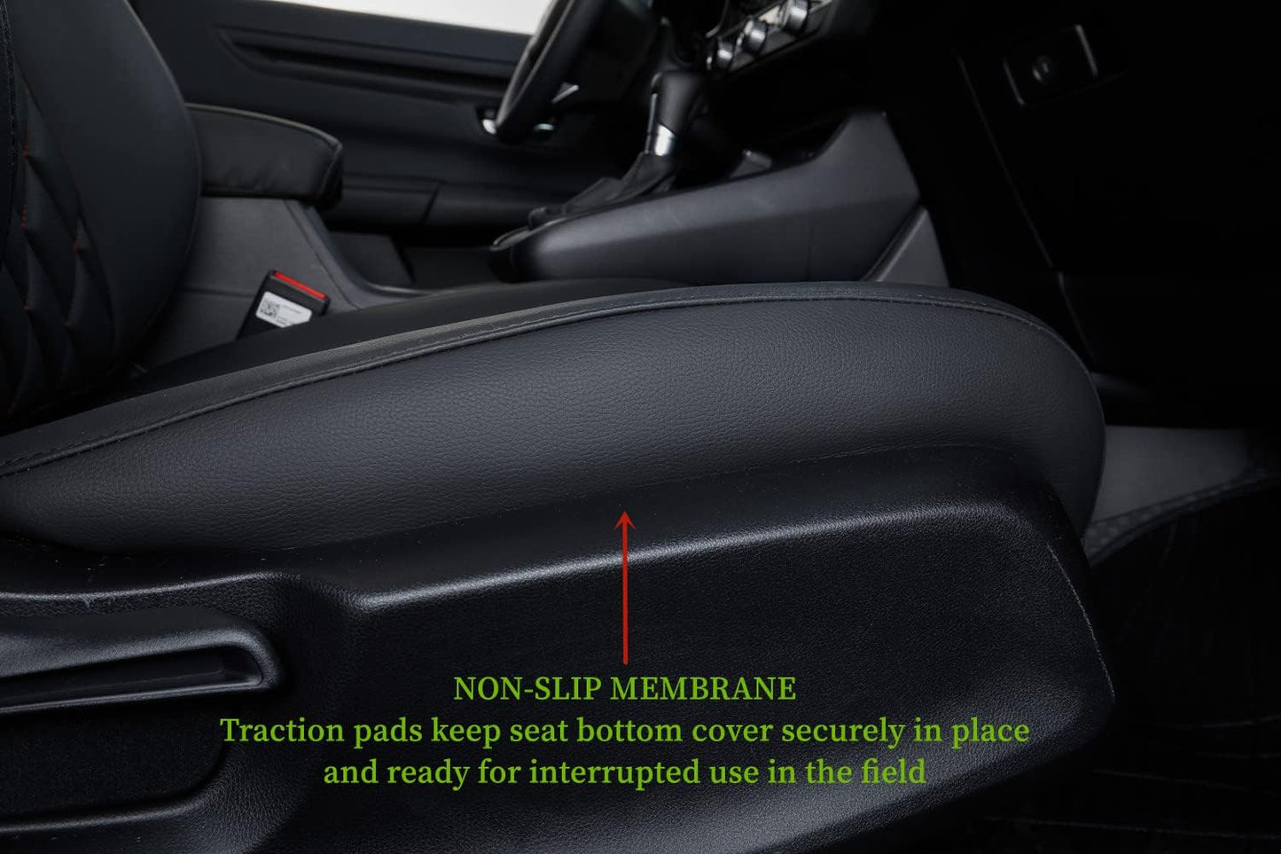 coverdream CRV Leather Seat Covers for 2023-2025 2026 Honda CRV LX,EX,EX-L,Sport Series,Hybrid,Fully Covered,Airbag Compatible Waterproof Car Seat Protector (Full Set,Black/Red)