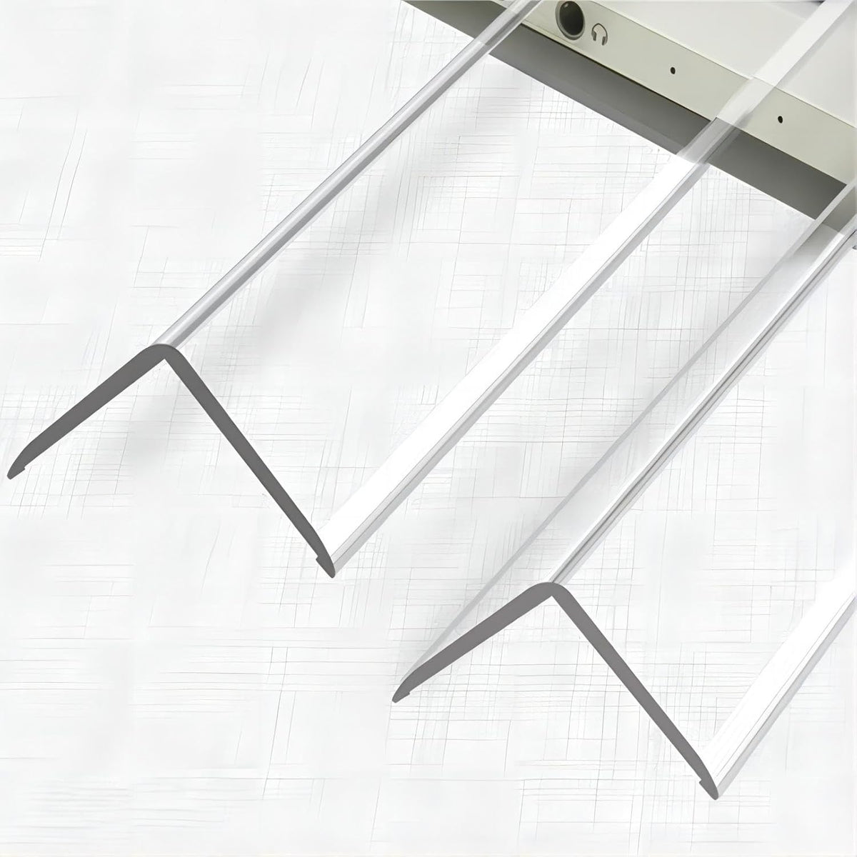 Wall Corner Protector - 2PCS, 39.4"x1.18" - Self Adhesive Clear Corner Protectors for Walls, Cabinet Doors, Edge Protector Trim; Easy to Install Corner Guards for Walls (120cm x 3cm)