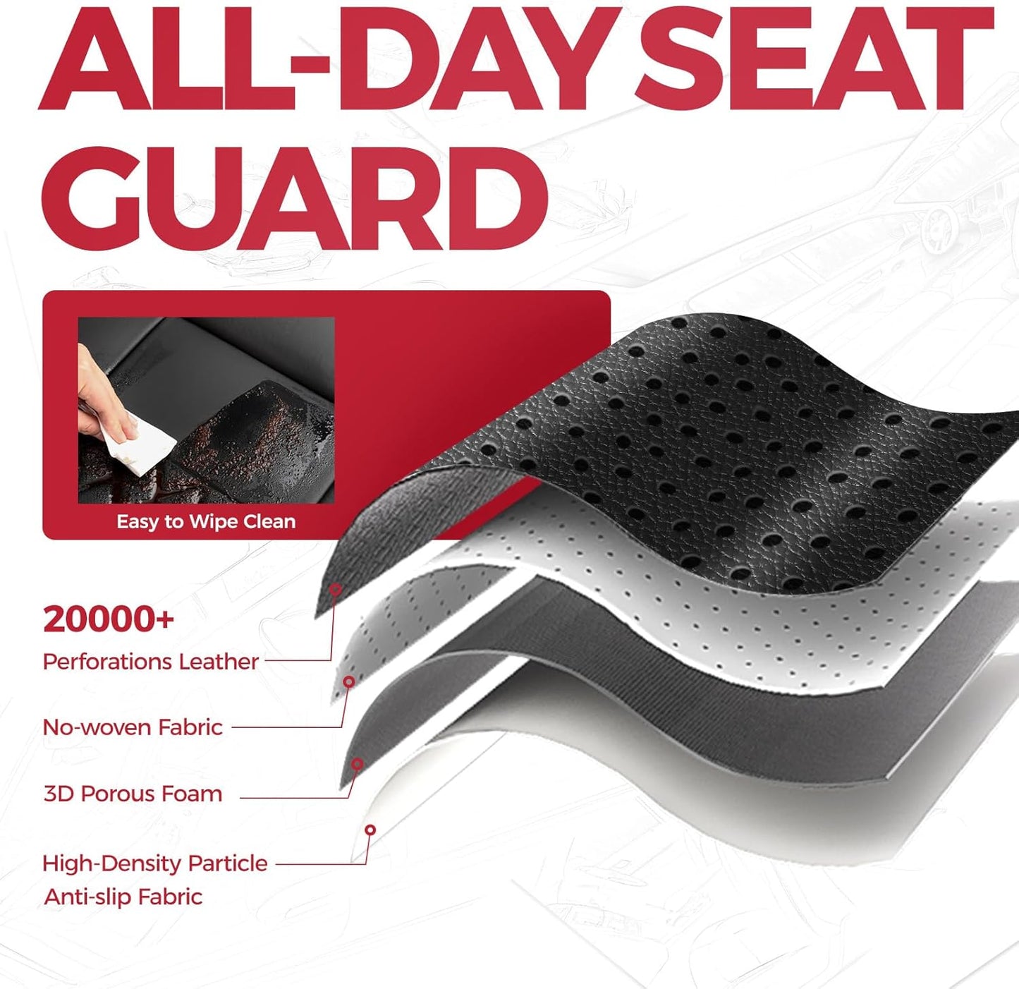 FREESOO Seat Covers for Honda CRV, Custom Fit Seat Covers Full Set, CRV LX EX EX-L Sport Touring Special Edition Trailsport Hybrid & Gas 2023 2024 2025 2026, Leather Waterproof Seat Cover, Black&Blue