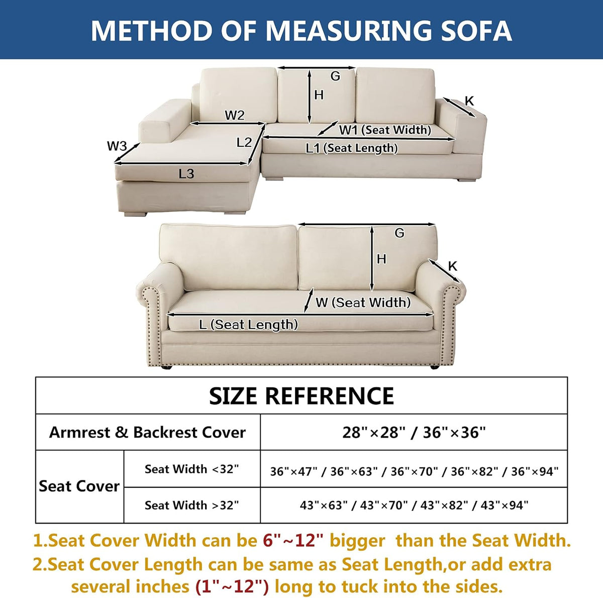 Eismodra Couch Cover,Sectional Couch Covers,Sofa Covers for 3 Cushion Couch,Anti-Slip Sofa Slipcovers for Dogs Cats Kids Loveseat Recliner L Shaped Armrest Backrest,Brown 36''x70''(Only 1 Piece)