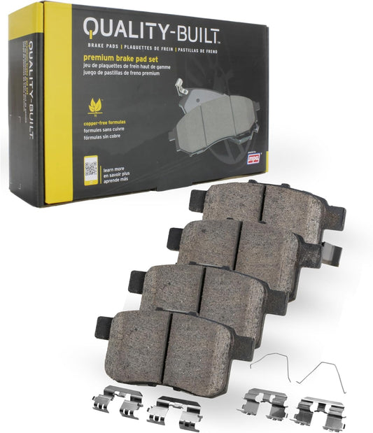 Premium Ceramic Front Brake Pads (1001-1634C) Compatible with Mercedes-Benz CLS550 2018-2012, E550 2014-2012, SLC43 AMG 2020-2017, SLK55 AMG 2016-2012