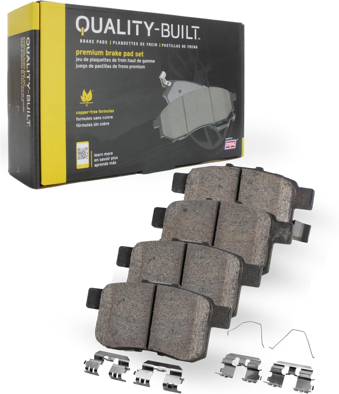 Premium Ceramic Rear Brake Pads (1001-0952C) Compatible with Lincoln Aviator 2003-2005