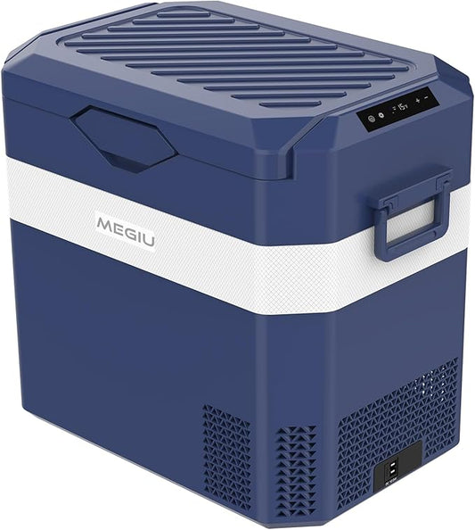 Car Fridge Portable 12V Refrigerator 40 Quart 12 Volt Freezer Compressor Cooler 12V/24V DC 110～240 V AC for Truck Van RV Camper SUV and Home Use (HC-38P5s)