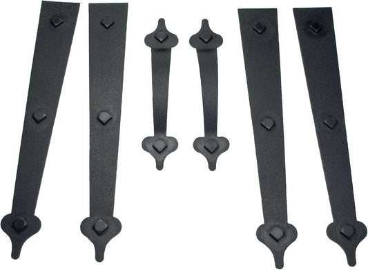Household Essentials Garage Handle and Hinge Magnets – Decorative Magnetic Hardware Steel Doors, Easy Installation, Durable & Weatherproof, Set of 6