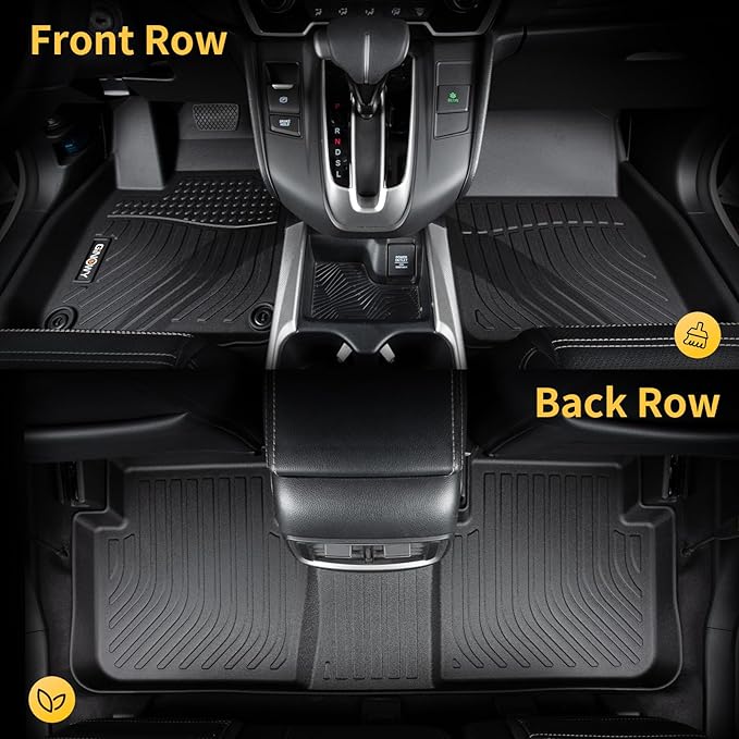 GINOWY-Floor Mats & Cargo Liner for Volvo XC60 2018-2025 (Fit for T5 T6,Not for Hybrid), All Weather Car Floor Mats for Volvo XC60 Accessories