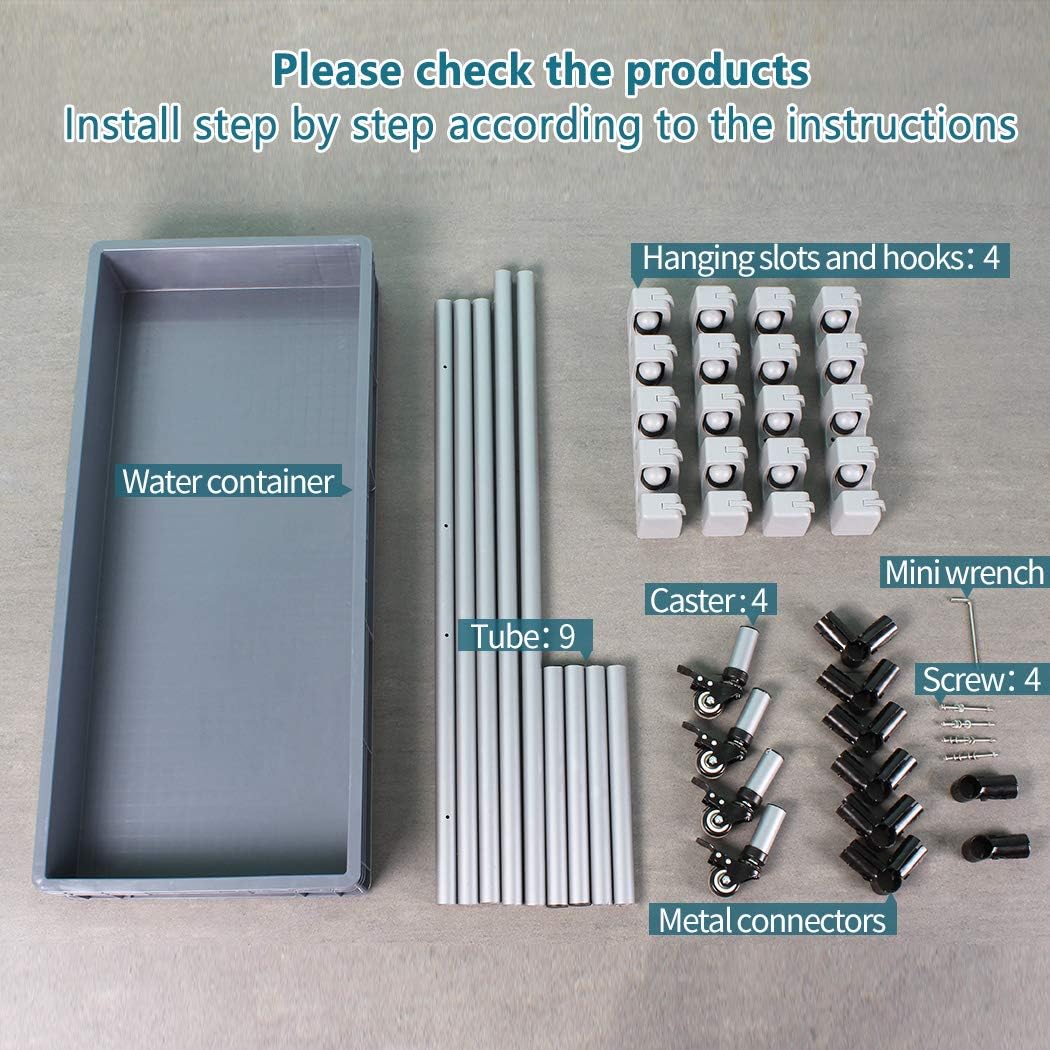 broom and mop holder put wet mops movable Commercial mop rack cleaning tool cart storage for garden garage organizer mop drain rack