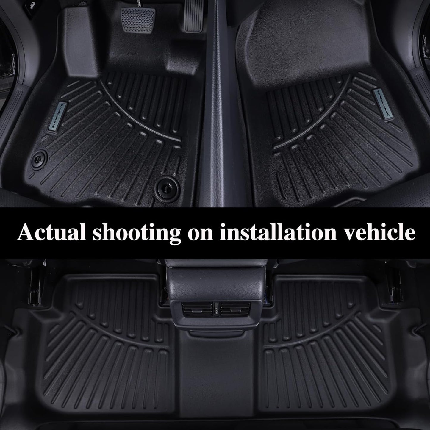 Floor Mats & Trunk Mat for Chevrolet Tahoe 2015-2020 Bucket Seat (8 Seats Version) &GMC Yukon（Not Fit XL,TPE All Weather Protection Car Floor Liners for Chevy Tahoe