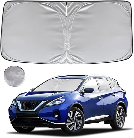 KAYZT Windshield Sun Shade for 2015-2024 Nissan Murano Foldable Sunshade Front Window Custom Fit Car Accessories