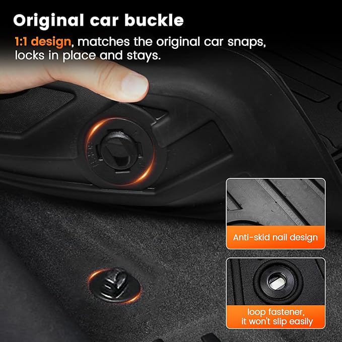 KMF Custom Fit Floor Mats for Subaru Forester 2025 Accessories, All Weather Forester Mat TPE Waterproof Car Floor Liners - Front & Rear 2 Row, Anti-Slip Deep Grooves Car Mats Full Set