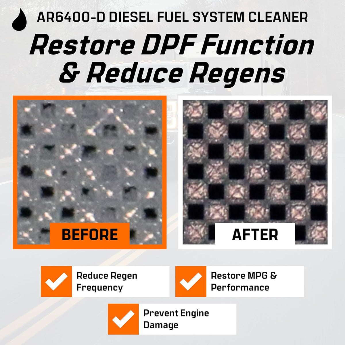 Archoil AR6400-D Diesel Fuel System Cleaner - Cleans Injectors, Turbo, DPF & EGR