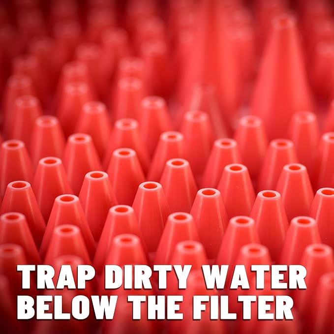 Chemical Guys Cyclone Dirt Trap Car Wash Bucket Insert Red Color (2 Pack)