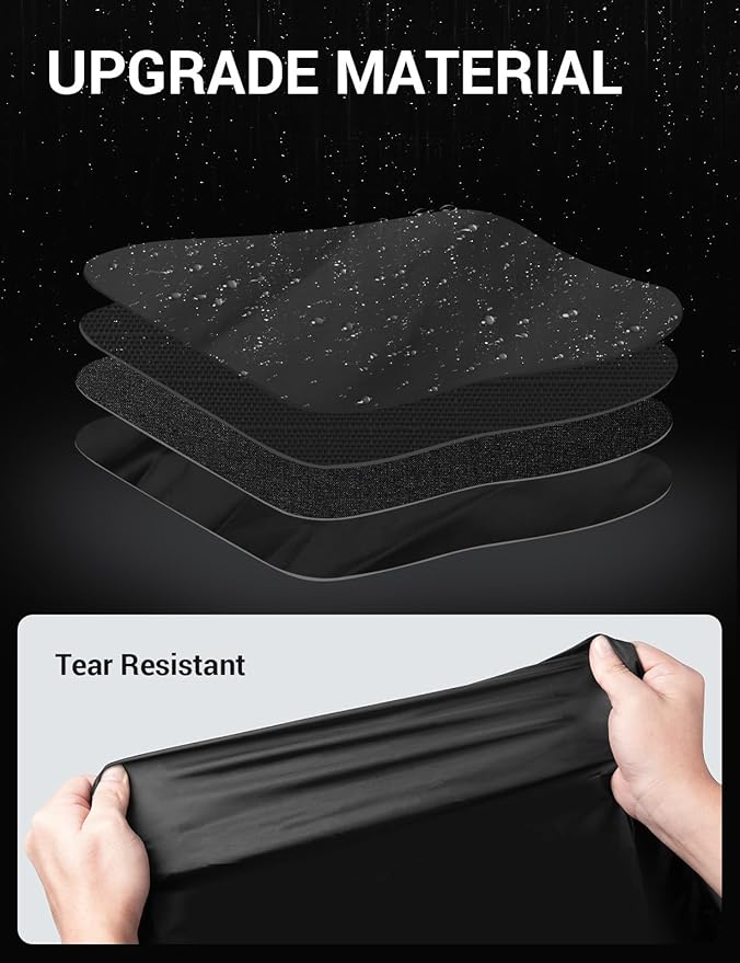 Proadsy 2025 Upgrade Car Cover Compatible with Ford Bronco 4 Door 2021-2024 2025 Windproof All Weather Waterproof Sun Rain UV Dust Snow Protection Outdoor Covers