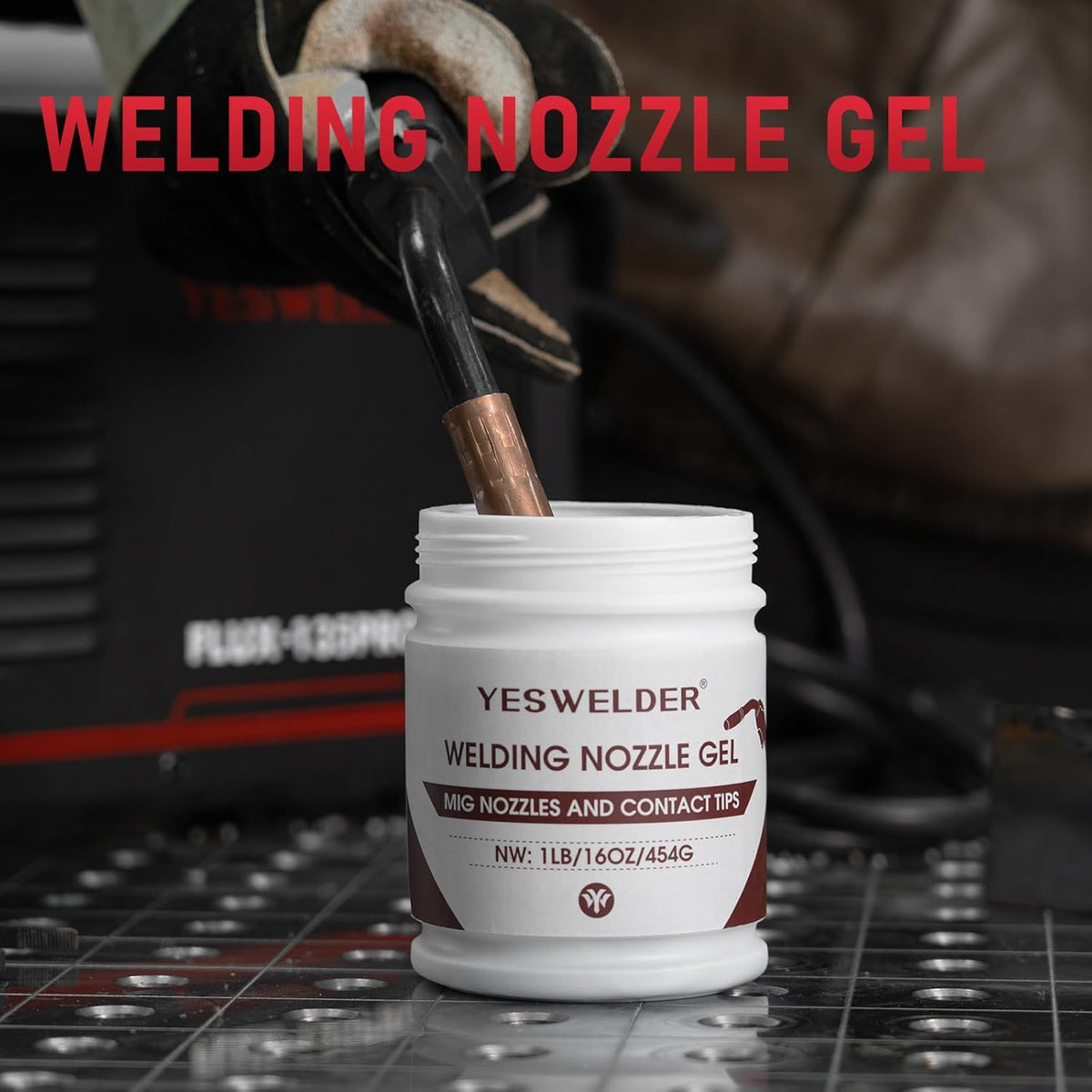 YESWELDER Welding Nozzle Gel for MIG Welding, Anti-Spatter Dip Gel for MIG Torch And Contact Tips (16 Ounces*2 Cans)
