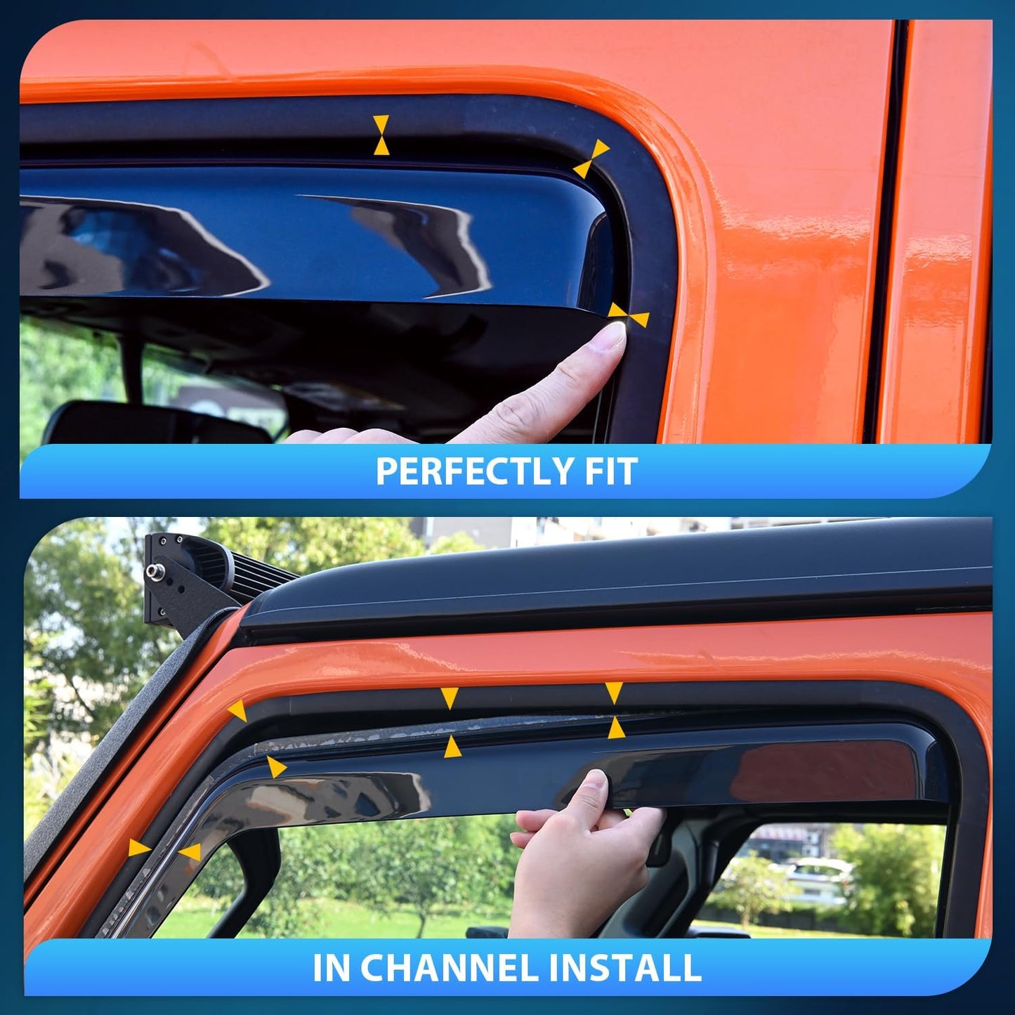 Nilight in-Channel Window Visors for Chevrolet (Chevy) Malibu 2016 2017 2018 2019 2020 2021 2022 2023 2024, Window Rain Guards, Original Window Deflectors-4PCS