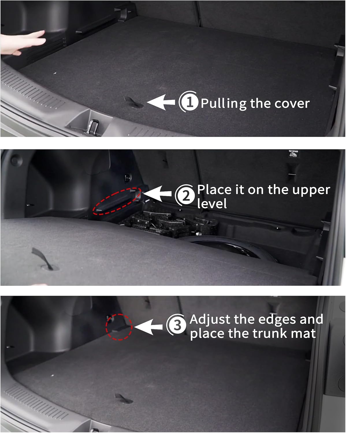 Floor Mats & Cargo Liner for Buick Encore GX AWD 2020-2025,for Buick Encore GX AWD 2020-2025 Preferred | Select | Essence, 2024-2025 Sport Touring | Avenir, (Cargo Tray in Upper Deck Position)