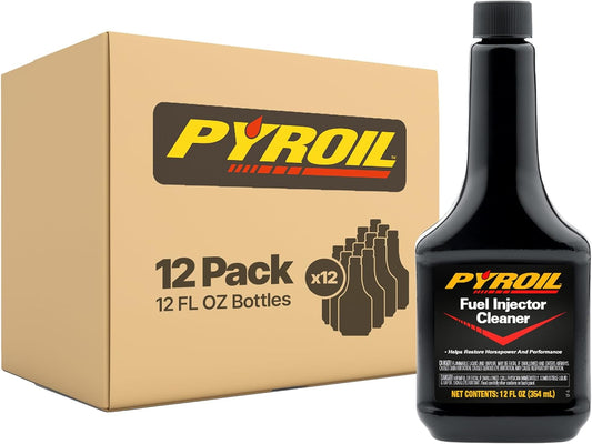 Fuel Injector Cleaner, Cleans Deposits, Improves Engine Performance & Gas Efficiency, 12 Fl Oz (Pack of 12)