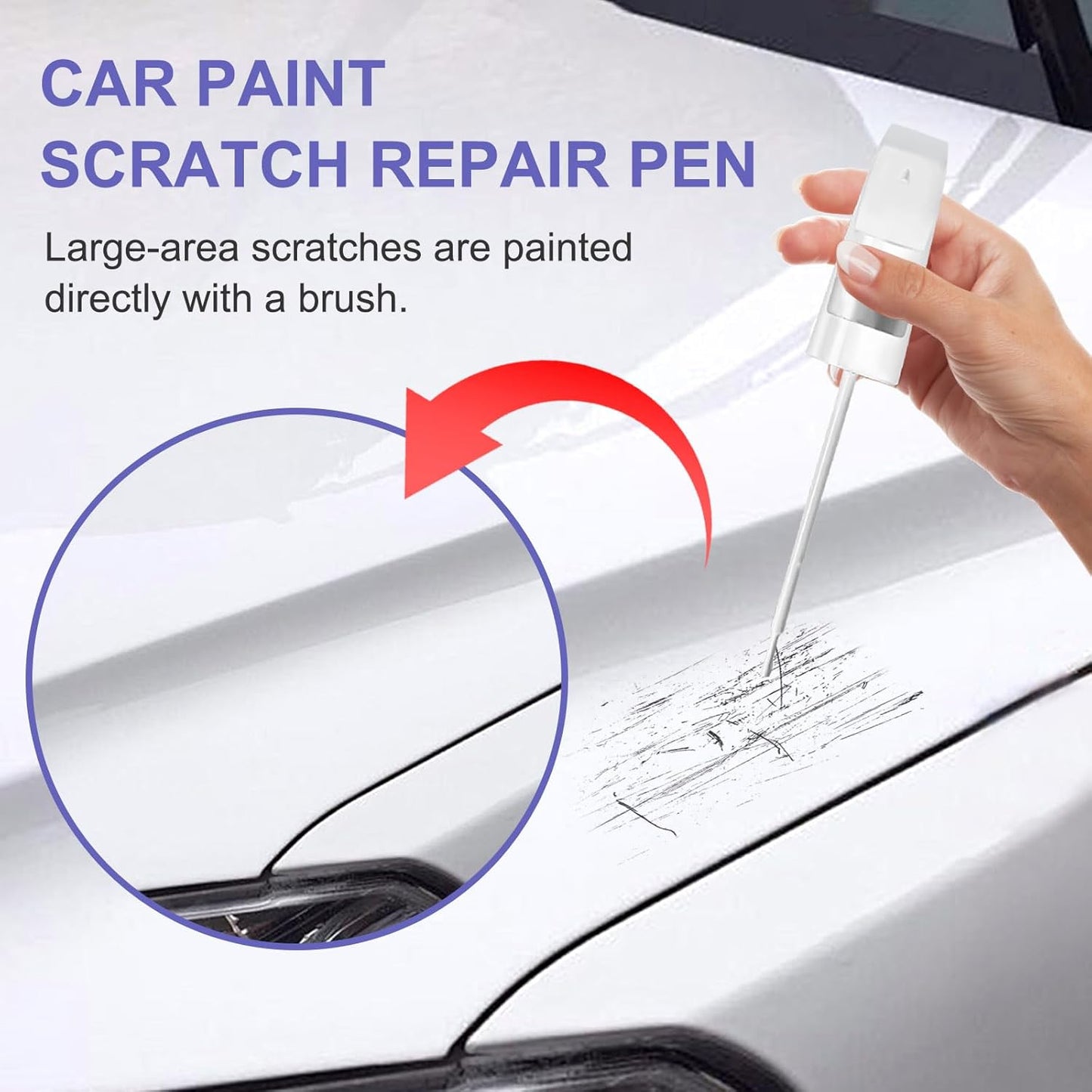 Touch Up Paint for Mercedes Benz Lunar Blue (890/5890)-Exact Match–Chips and Nicks TouchUp Paint Pen Scratch Repair Car Accessories Car Paint Pen for Erase Car Scratches