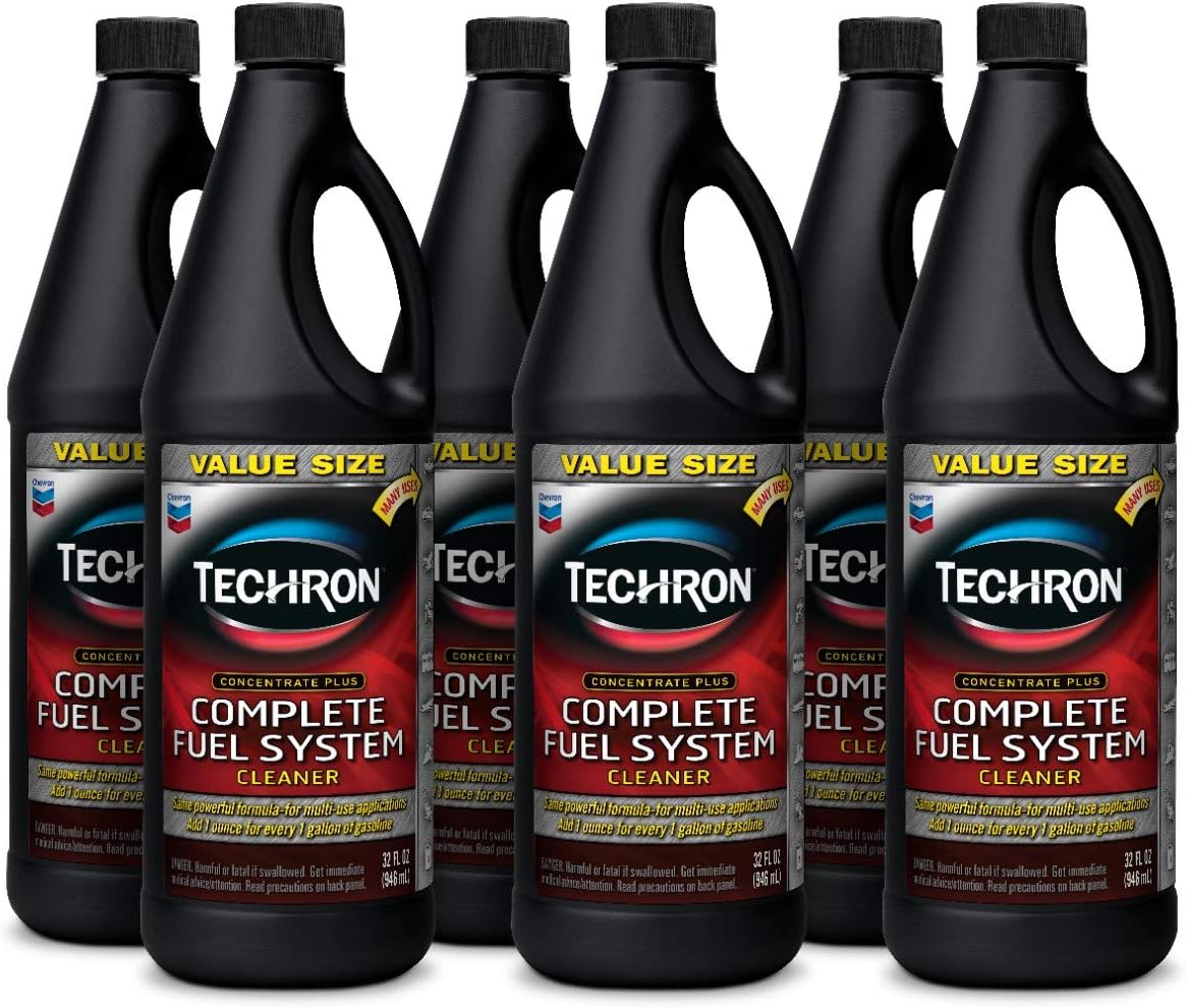 Chevron Techron Concentrate Plus Fuel System Cleaner, 32 oz, Pack of 6