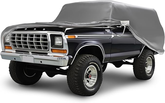 Car Covers Weatherproof Max SUV Cover & Warranty Compatible with Ford 1978-1979 Bronco 2nd Gen- Outdoor Cover Theft Cable Lock SUV Accessories Better Than Waterproof