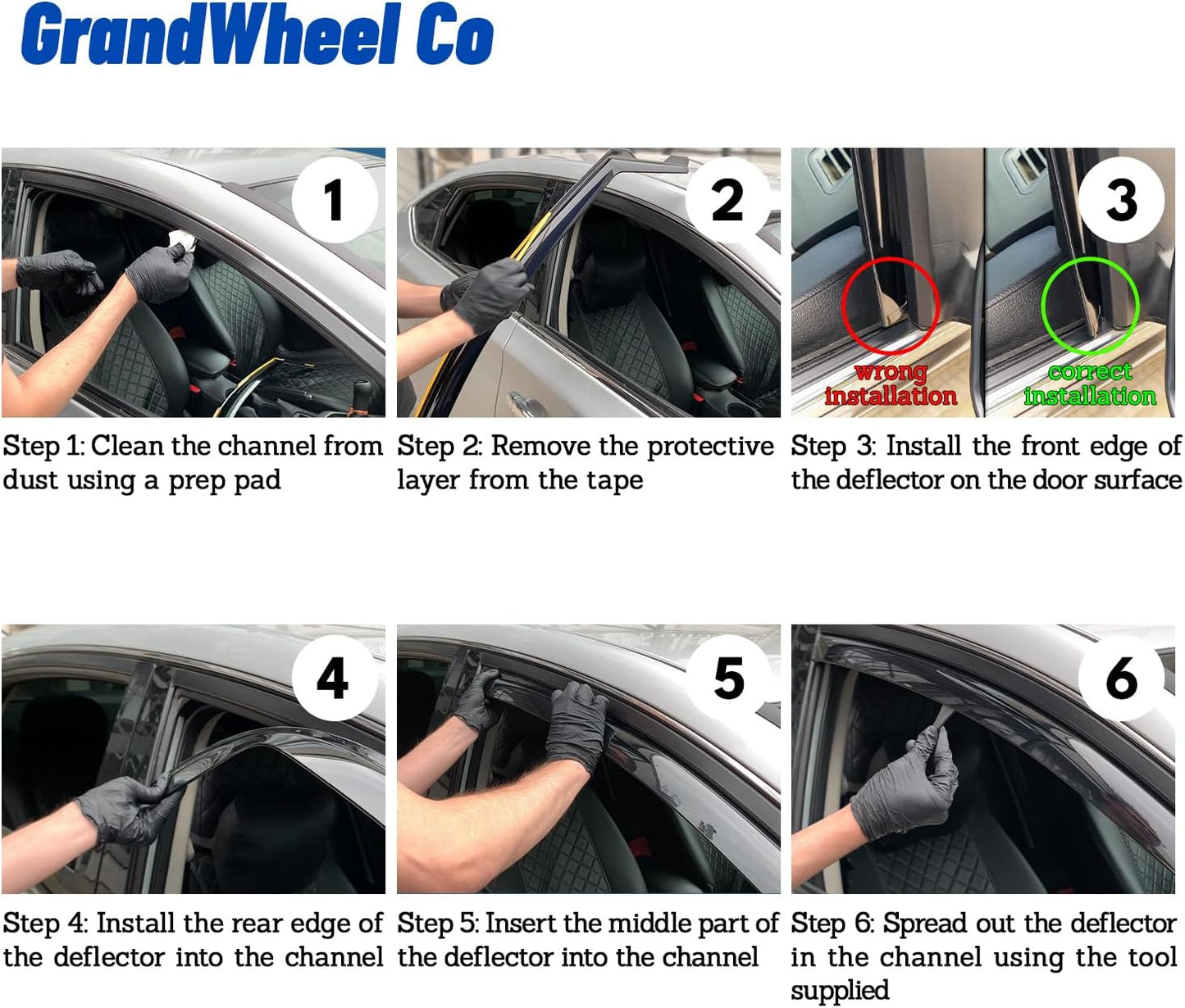 Window Deflectors Smoke Tinted in-Channel Side Window Vent Visor Deflectors Rain Guards Compatible with Nissan Pathfinder 2022-2025 - 4pcs. GW0848
