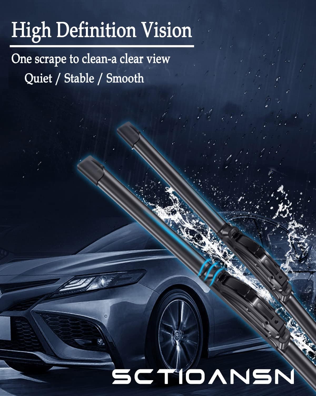3 Wipers Set for Nissan Juke 2011 2012 2013 2014 2015 2016 2017, Windshield Wiper Blades Original Equipment Replacement Front and Rear- 22"/14"/12" (Pack of 3) J- HOOK