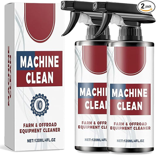 Machine Clean Spray, Machine Clean Outdoor All-Purpose Cleaner, Heavy-Duty Outdoor All Purpose Cleaner,Compatible with all wheel materials and finishes(120ml*2 PCS)