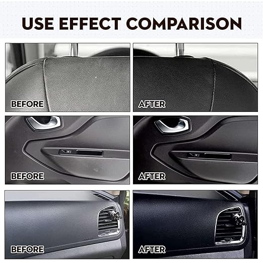 3Pcs Crystal Coating for Car, Plastic Parts Crystal Coating, Cristal para PláStico Del Carro for Car, Great Gloss Protection, Long Duration Refurbish Agent with Spong