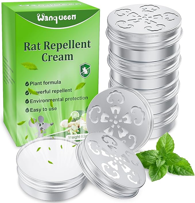 6 Pack Mouse Repellent for Car Engines, Peppermint Oil to Repel Mice and Rats, Mouse Repellent Keep Rodents Out of Car Rat Repellent for House Mice Repellent Outdoor