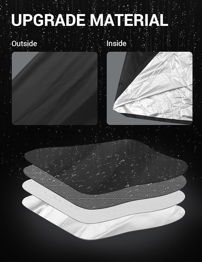 Proadsy 2025 Upgrade Car Cover Compatible with C4 Corvette 1984-1996 Windproof All Weather Waterproof Sun Rain UV Dust Snow Protection Outdoor Covers