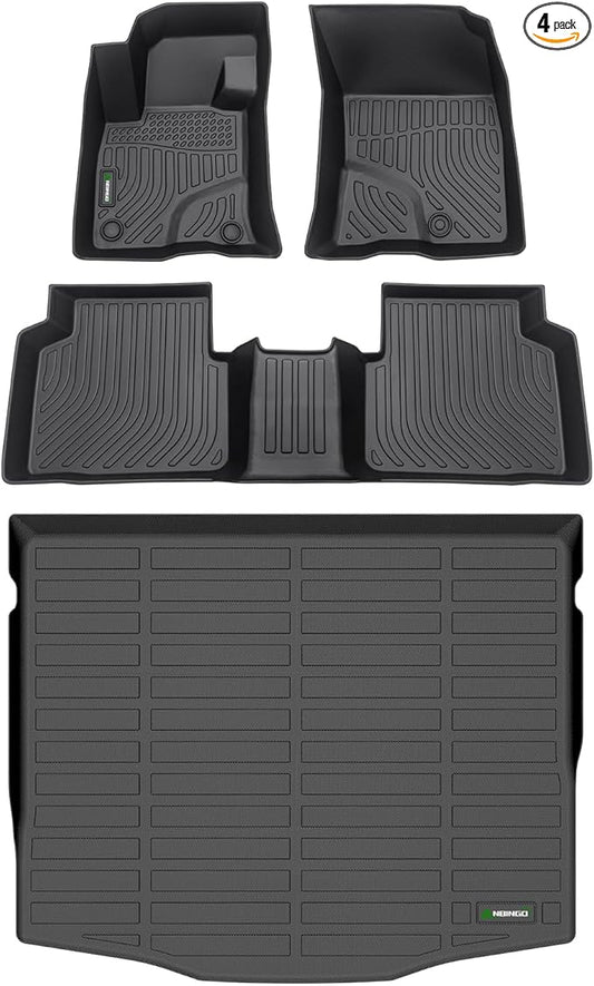 ANBINGO®Floor Mats Fit for Ford Escape 2020-2025(NO Hybrid) All Weather Mats for Ford Escape TPE Car Matt Rugs for Escape Rubber Trunk Carpet for Escape Automotive Accessories
