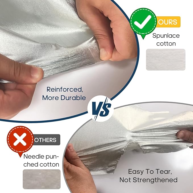 Car Cover Waterproof All Weather for Automobiles, Universal Heavy Duty Outdoor Sedan Car Covers Tarp for Sun Rain UV Protection Full Exterior Covers Aluminum Film 186 to 193 Inch