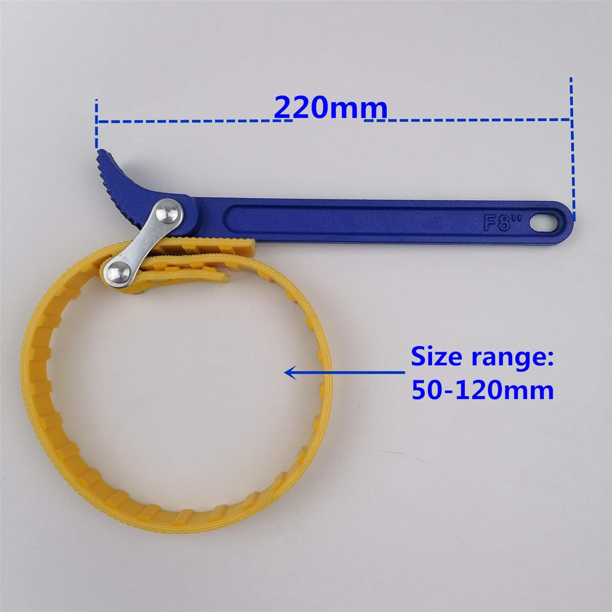 Belt Type Oil Filter Wrench Car Multi-Purpose Adjustable removal Wrench Auto Engine Tools Motorcycle Repair Belt for Filter and Pipe 8 Inch
