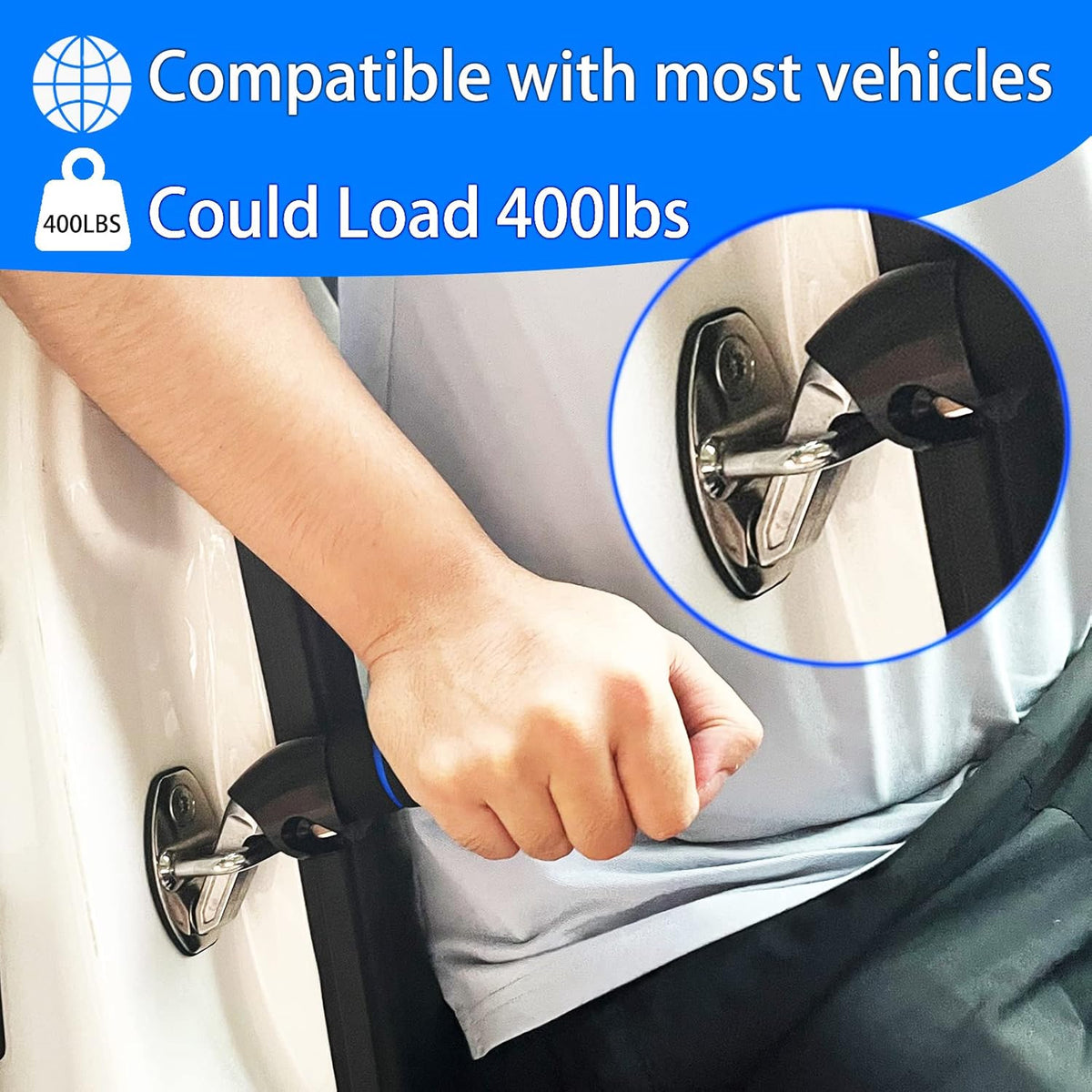 2Pack Car Door Handle for Elderly Car Handle Assist Support Multifunction for Seniors and Handicapped