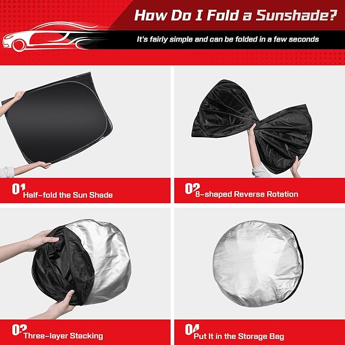 ARISMOTOR Windshield Sun Shade for Subaru Forester 2025, Custom Fit Foldable Front Window Sunshade Sun Visor Protector, Block UV Rays Keep Your Car Cooler