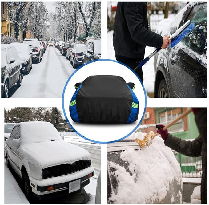 Avecrew Car Cover Waterproof All Weather for Automobiles, Outdoor Heavy Duty Full Exterior Covers for Sedan(186"-193")