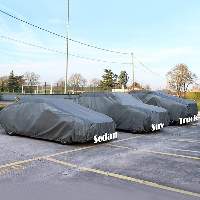 XCAR Ultra Light Waterproof SUV Car Cover for Automobiles All Weather Protection, Windproof & Breathable, Fits Cars Up to 206"