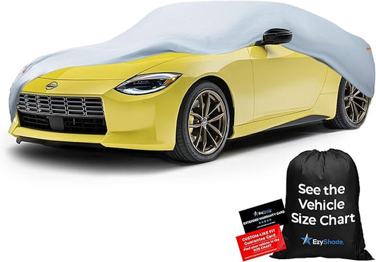 EzyShade 10-Layer Waterproof Sports Car Cover. See Vehicle Size-Chart for Accurate Fit. All Weather Full Outdoor Covers. Miata Porsche SLK Z3 Z4 Classic Cars. Sun Snow Rain. Size C1 (See SizeChart)
