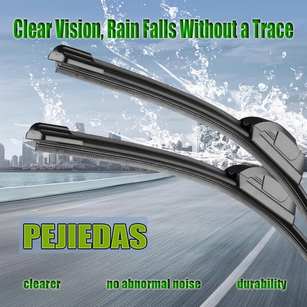 3 x OEM Wiper Blades, Replacement Wiper Blades for Honda odyssey 2005-2021, (26“ & 22” Front Wipers + 16” Rear Wiper Blades)