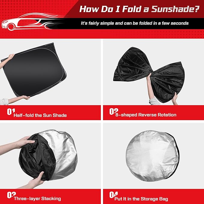 ARISMOTOR Windshield Sun Shade for BMW X5 2019-2025, Custom Fit Foldable Front Window Sunshade Sun Visor Protector, Block UV Rays Keep Your Car Cooler