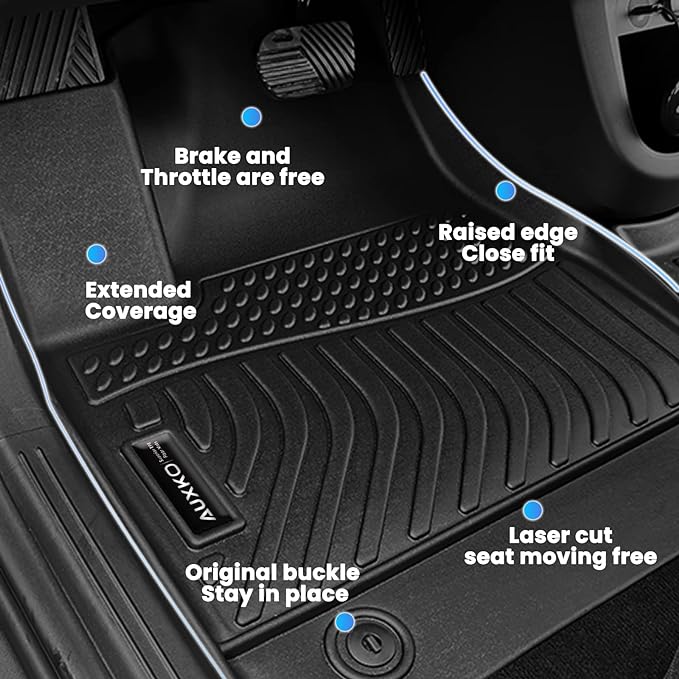 Auxko All Weather Floor Mats Cargo Liner Fit for Honda CR-V 2023 2024 2025 2026 (Not Hybrid) TPE Rubber Liners Set CRV Accessories Cargo Liner for Lowest Position