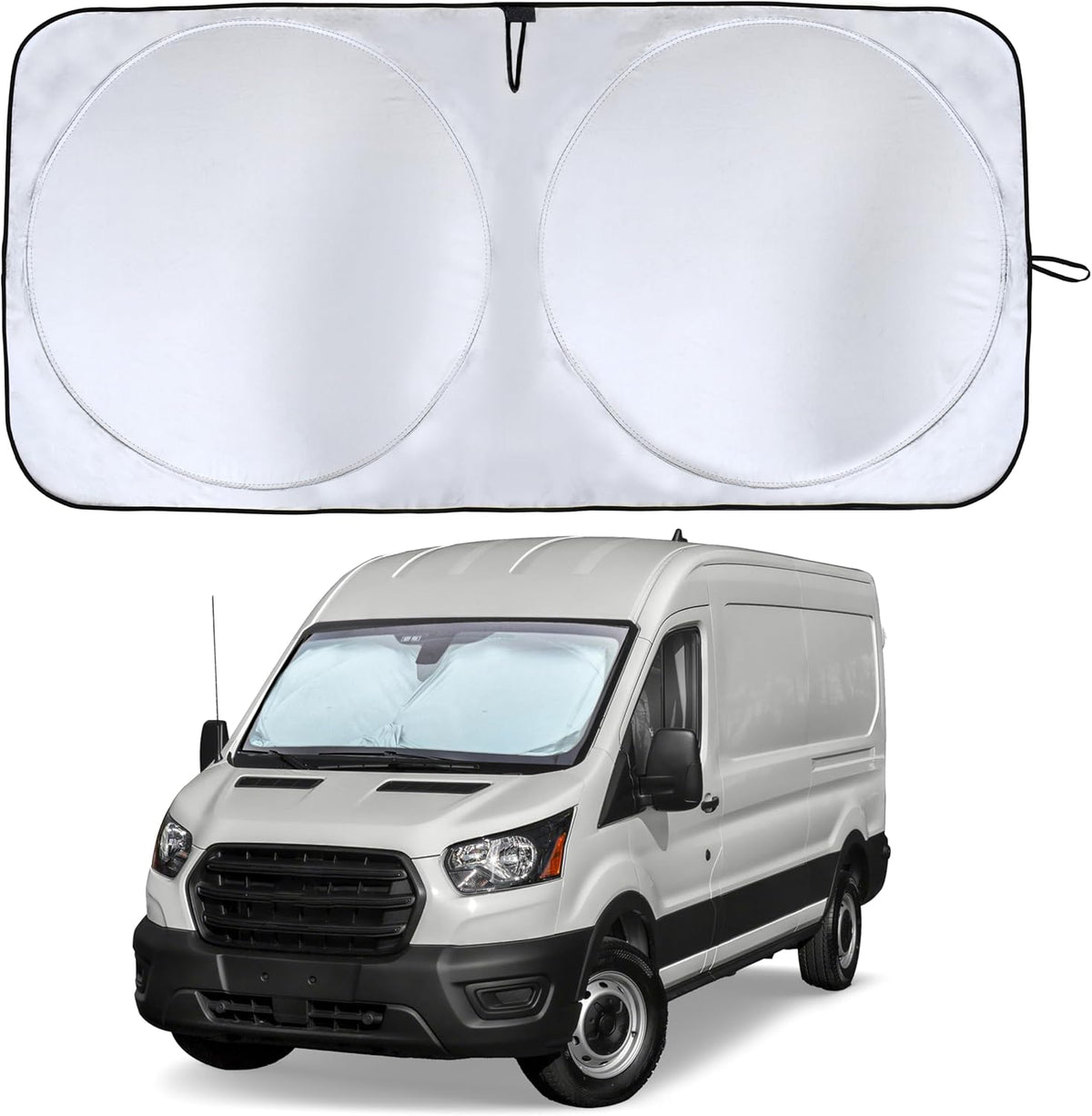 EcoNour Foldable Car Windshield Sunshade | Sun Shade for Car Windows Blocks UV Rays and Keeps The Heat Out | Foldable Essential Accessory for Enhanced Comfort XXX-Large (70 x 42 inches)