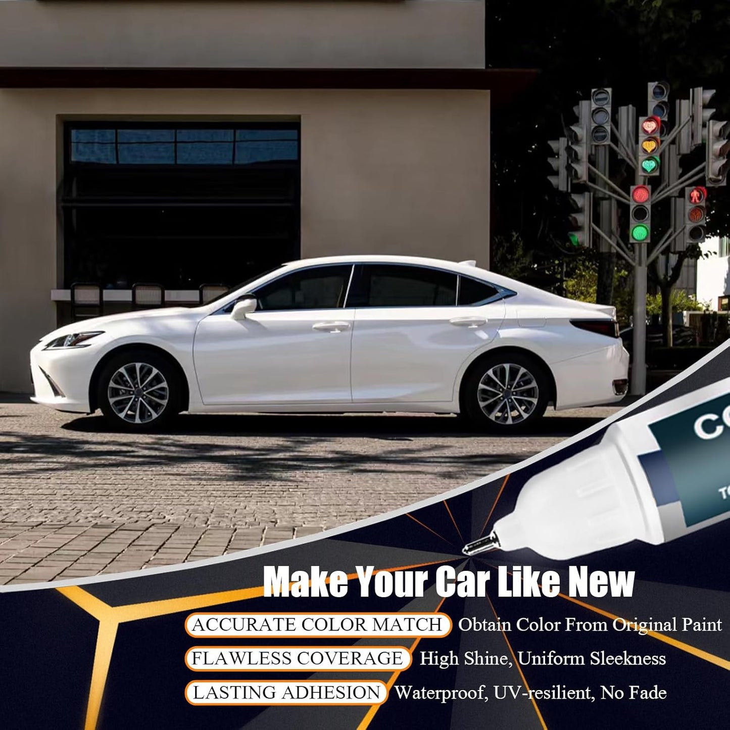 Caviar(223) Touch Up Paint for Lexus, Car Paint Pen Scratch Repair Two-In-One Touch Up Paint, Premium Car Scratch Remover for Deep Scratches
