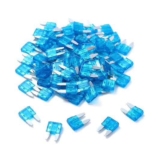 100 Pack Auto Fuses 15 AMP APM/ATM 32V Mini Blade Style Fuses 15A Short Circuit Protection Car Fuse (15 AMP)