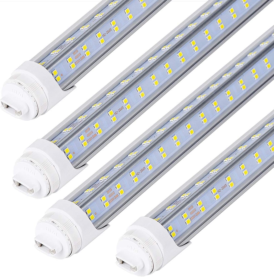 Generic 20 Pcs, 8ft R17D LED Tube Light, F96 t12 HO 8 Foot Led Bulbs, 96'' 8ft led Shop Light, 100-277V Input, 19000LM, Cold White 6000K, Clear Lens