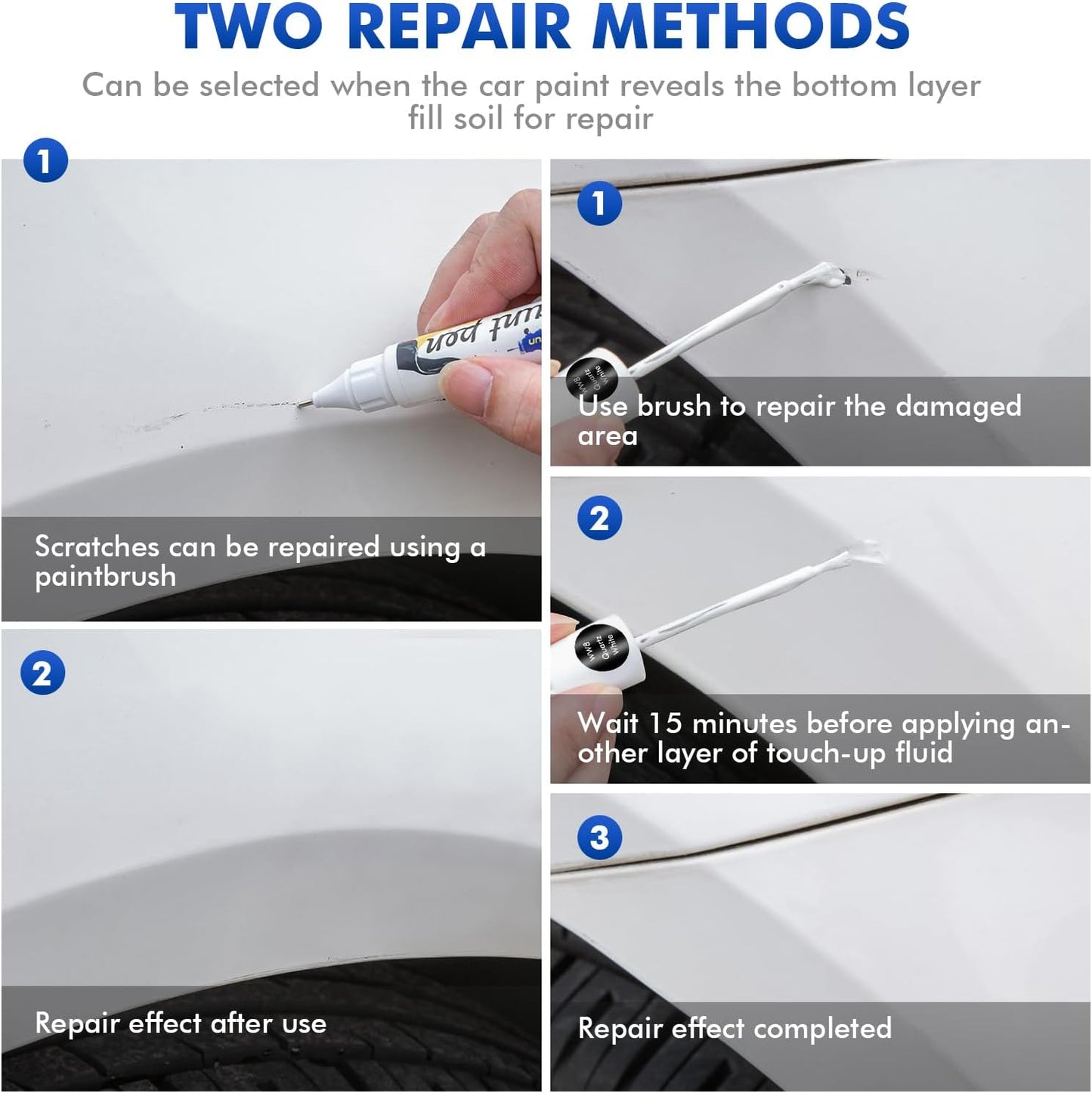 Shimmering Silver (R2T) Touch Up Paint Compatible with Hyundai, DIY Car Paint Scratch Repair, Automotive Paints, Quick & Easy Fix Scratch Repair for Tucson/Elantra/Santa Fe/Sonata/Venue/Nexo