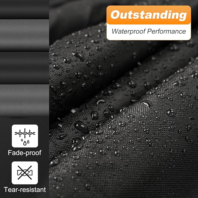 QUNSUNUS 6 Layer Car Cover for C5 Corvette 1996-2004 Waterproof All Weather Windproof for Corvette Car Cover Hail Protection with Zipper