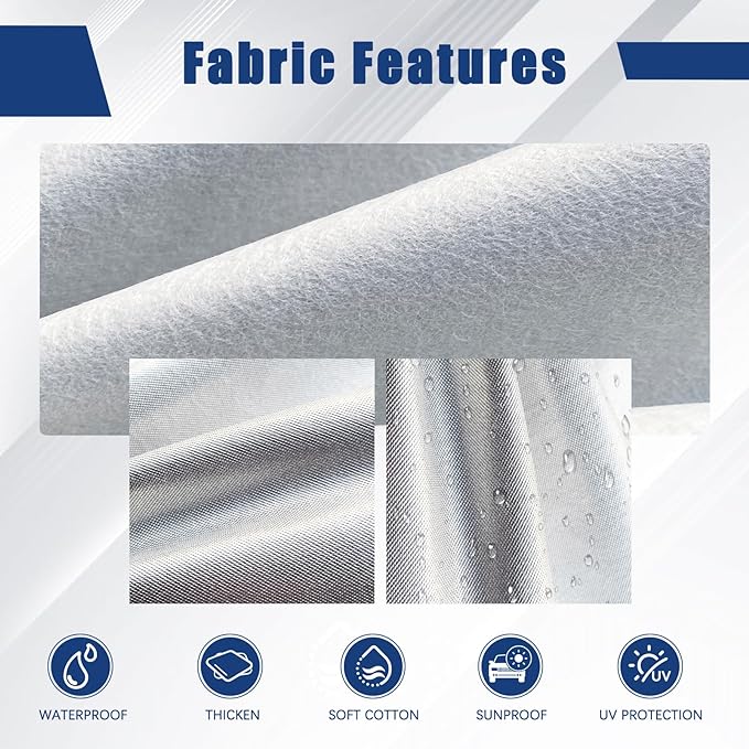 Kayme 6 Layers Car Cover Custom Fit for BMW 6 Series / 8 Series (2003-2025) Waterproof All Weather for Automobiles, Outdoor Full Cover Rain Sun UV Protection.Silver