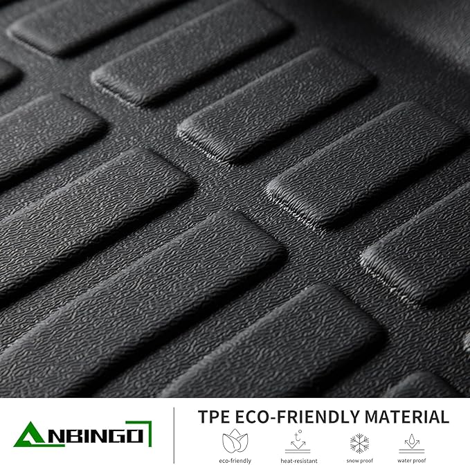 ANBINGO®Floor Mats Fit for Audi Q3 2019-2025 & Cargo Liners All Weather Mats for 2020 Q3 TPE Car Mat Rugs for Audi 2021 2022 Q3 Rubber Trunk Carpet for Audi 2023 2024 Q3 Automotive Accessories