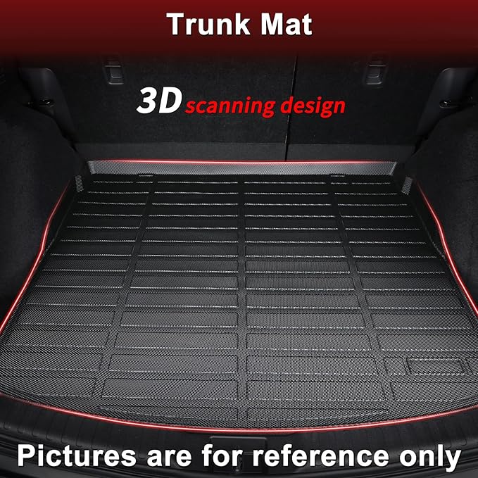 Wayhigh-All Weather Floor Mats and Cargo Liner Set Fit for Kia K4 2025,Custom Fit TPE Car Mats Heavy Duty Rubber Floor Liners for K4 Accessories