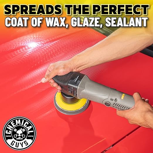 Chemical Guys BUF_209X TORQX Random Orbital Polisher, Complete Detailing Kit with Pads, Pad Cleaner & Conditioner, Towels (Safe for Cars, Trucks, SUVs, & More) 700W, Orbit 8mm - 12 Items